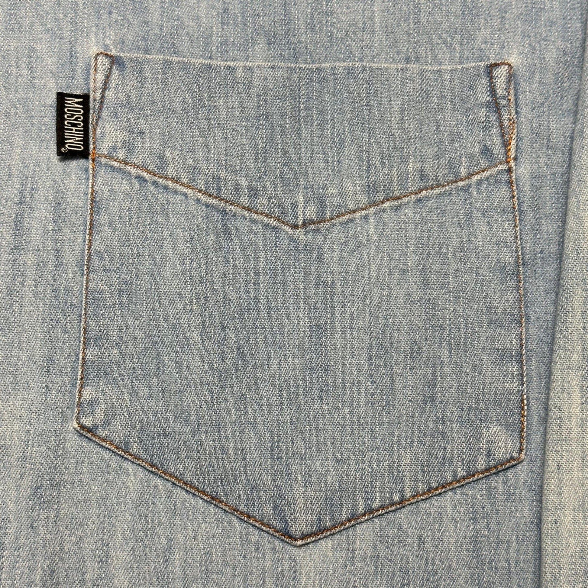Moschino Jeans ‘94 “denim” shirt - L - Known Source