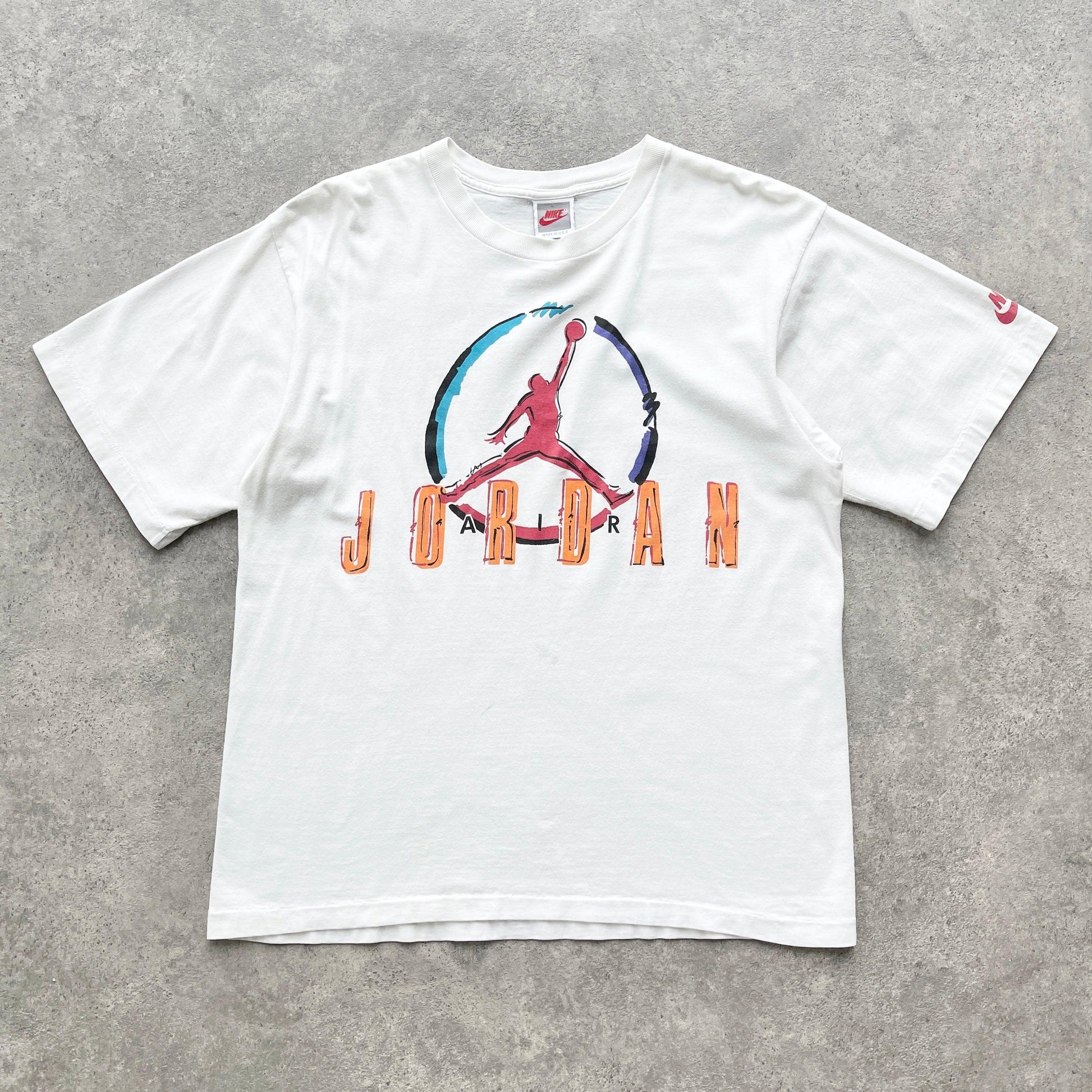 Nike 1990s Air Jordan graphic single stitch t-shirt (S) - Known Source