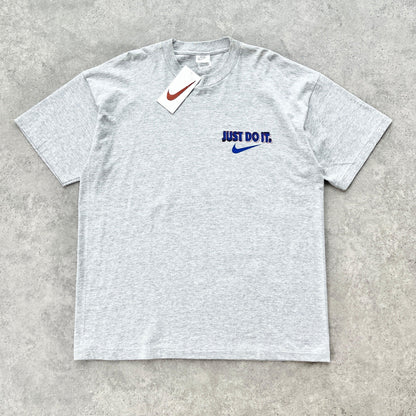 Nike 1990s deadstock ‘just do it’ heavyweight graphic t-shirt (L) - Known Source