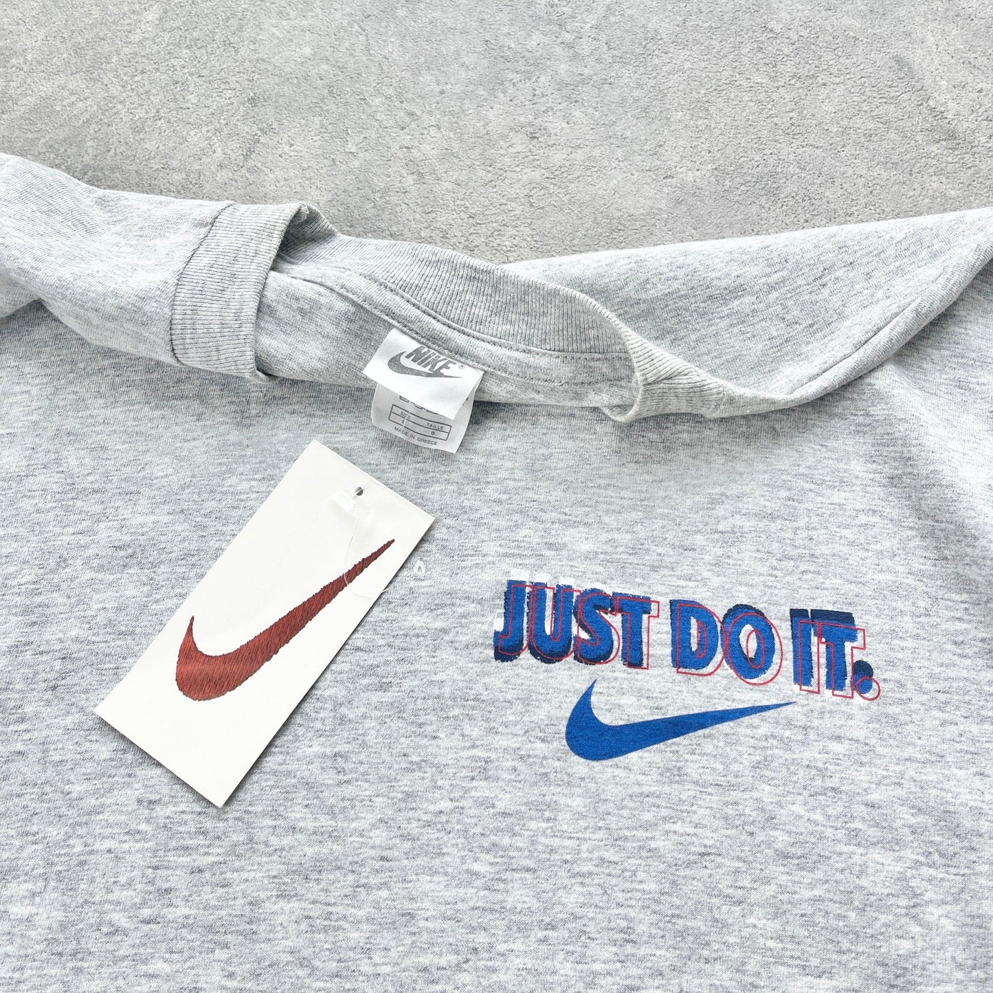 Nike 1990s deadstock ‘just do it’ heavyweight graphic t-shirt (L) - Known Source