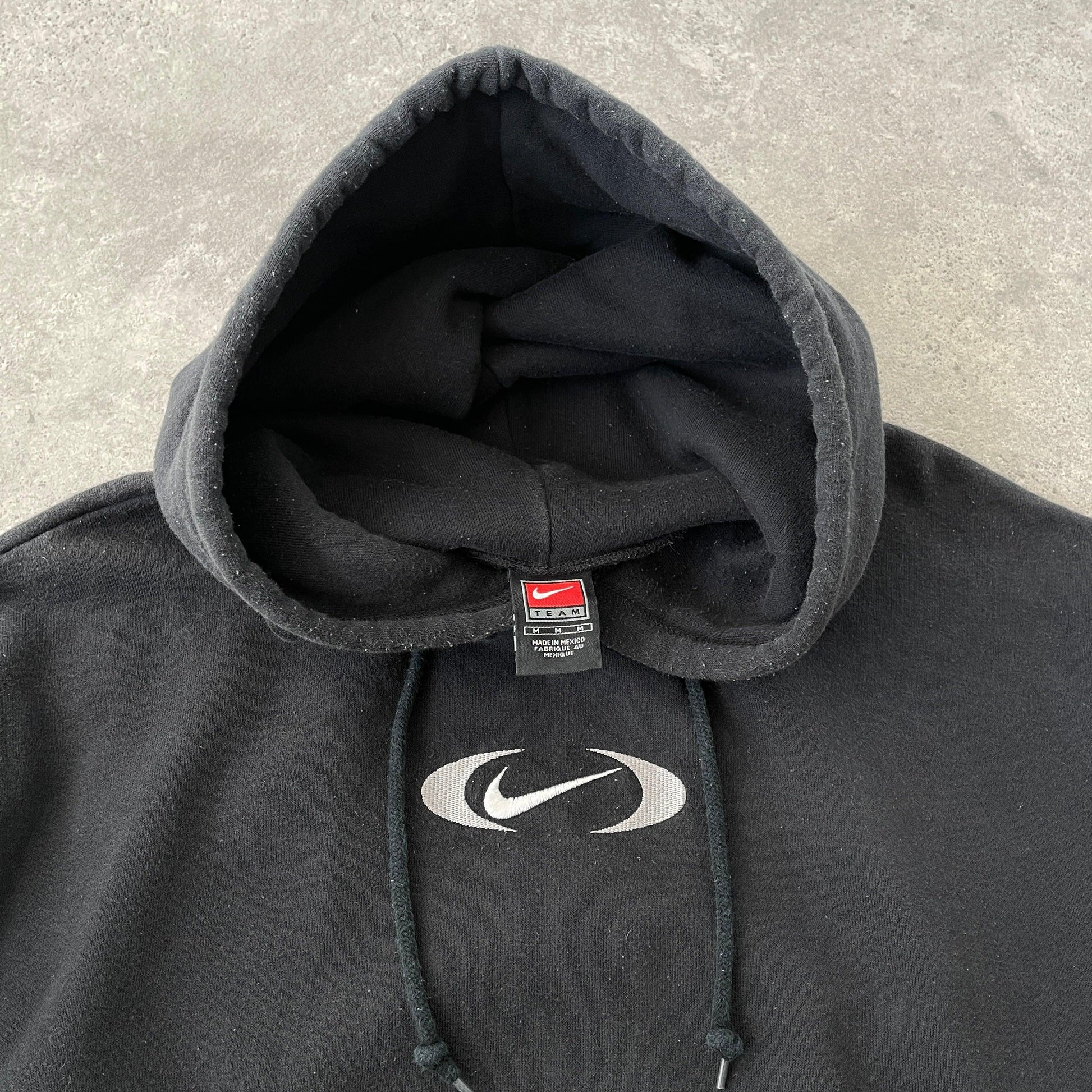 Nike 1990s heavyweight embroidered hoodie (M) - Known Source