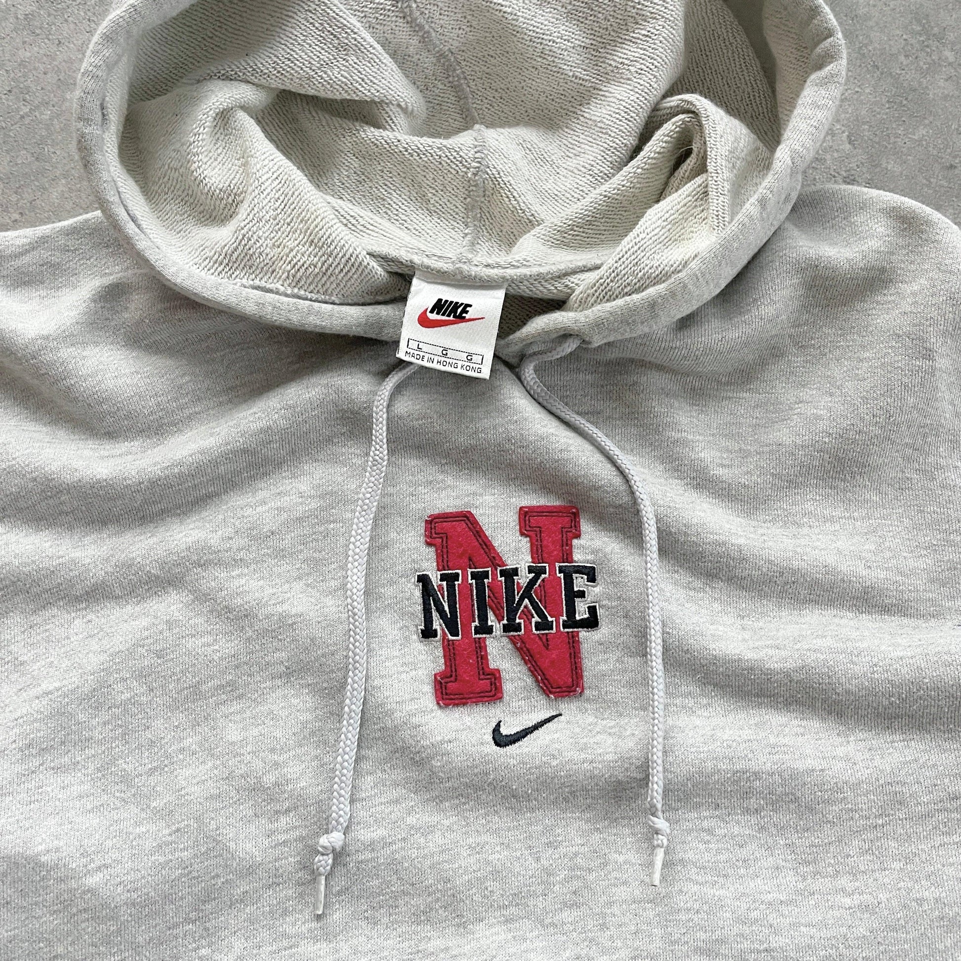 Nike 1990s heavyweight embroidered hoodie (S) - Known Source