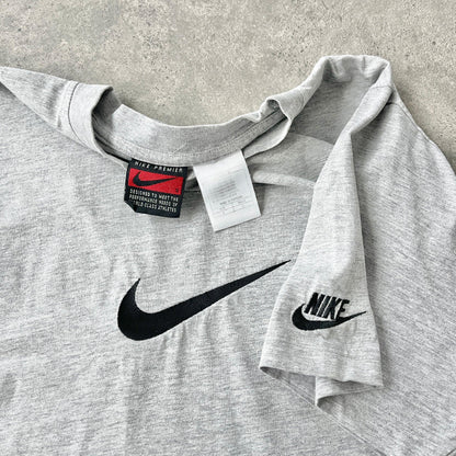Nike 1990s heavyweight embroidered t-shirt (M) - Known Source