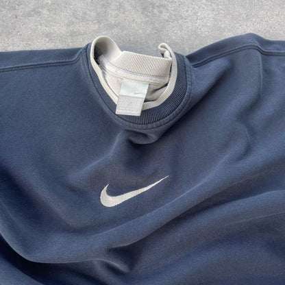 Nike 2000s heavyweight embroidered swoosh sweatshirt (XL) - Known Source