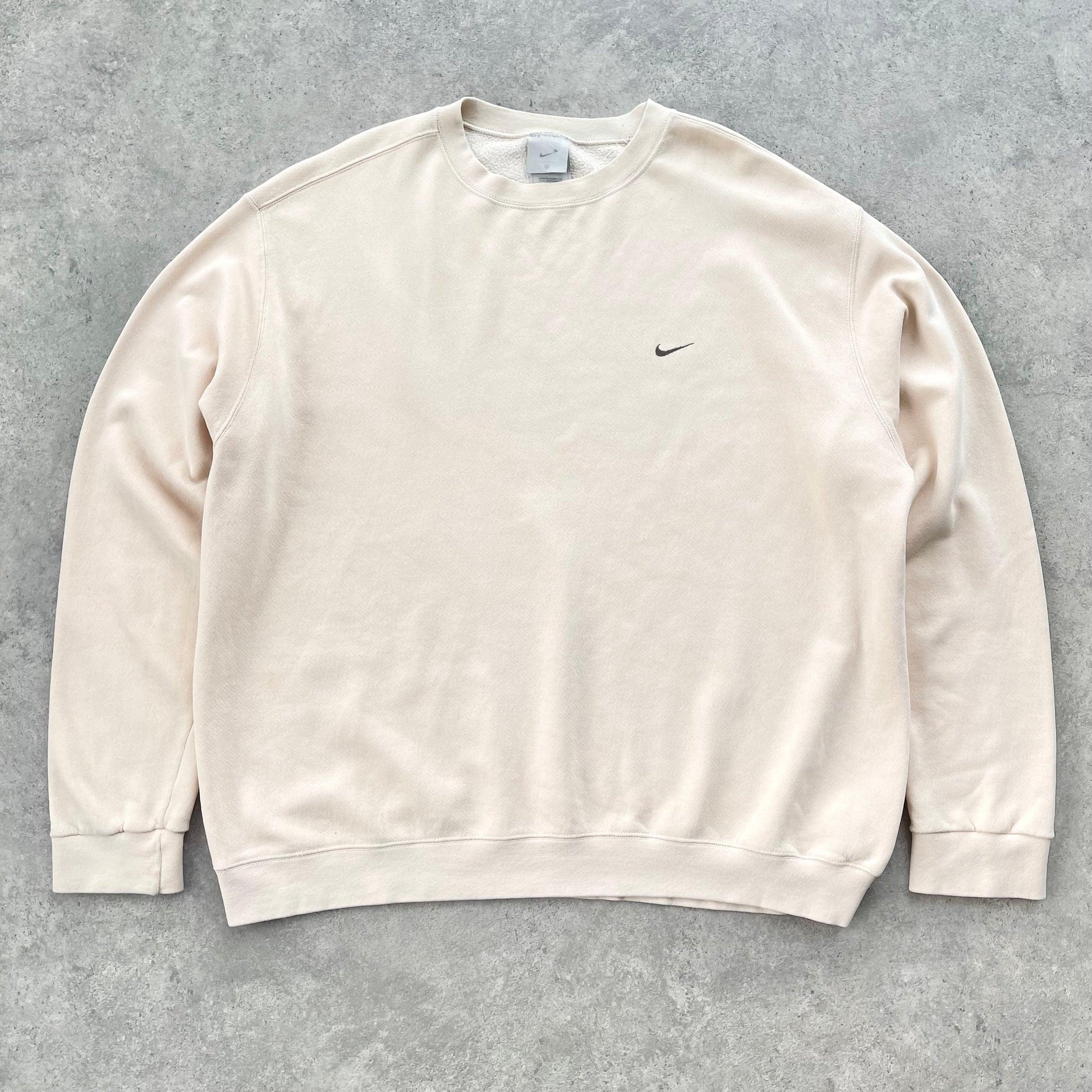 Nike 2000s heavyweight embroidered swoosh sweatshirt (XXL) - Known Source
