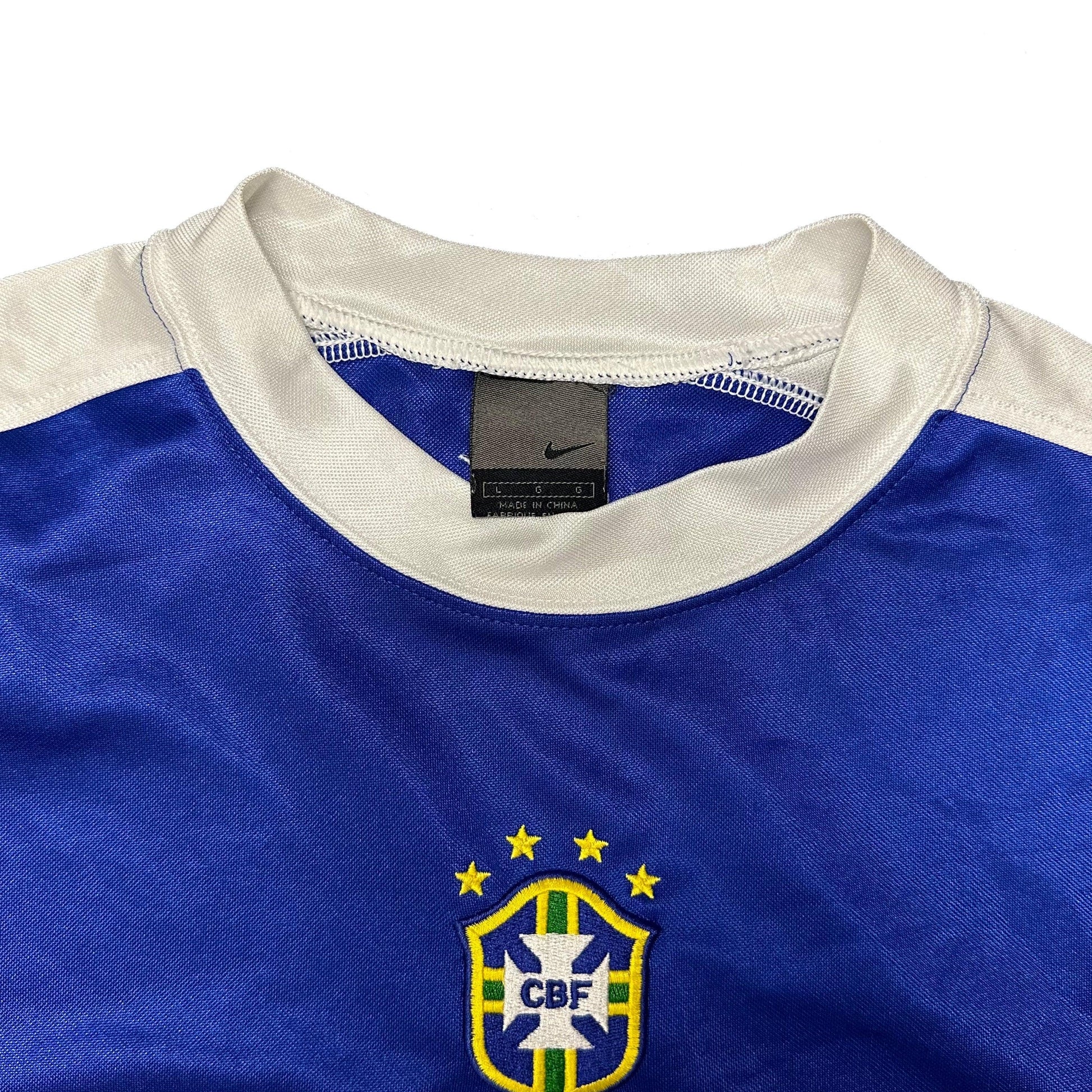Nike 2002 Brazil Training Shirt In Blue ( L ) - Known Source