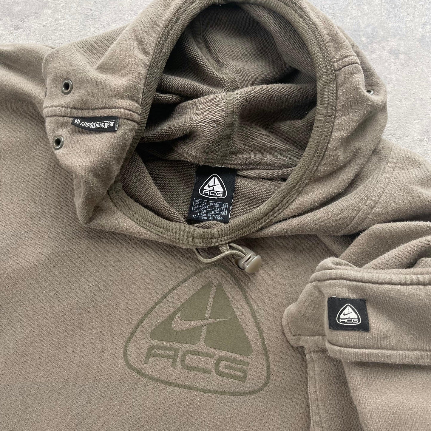 Nike ACG RARE 2000s technical balaclava hoodie (XL) - Known Source