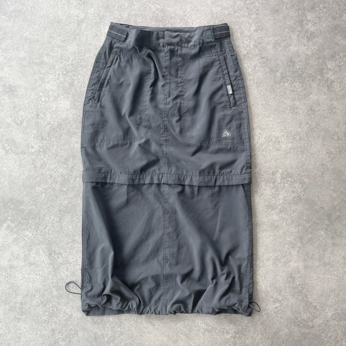 Nike ACG S/S 2002 convertible technical cargo maxi skirt (M) - Known Source