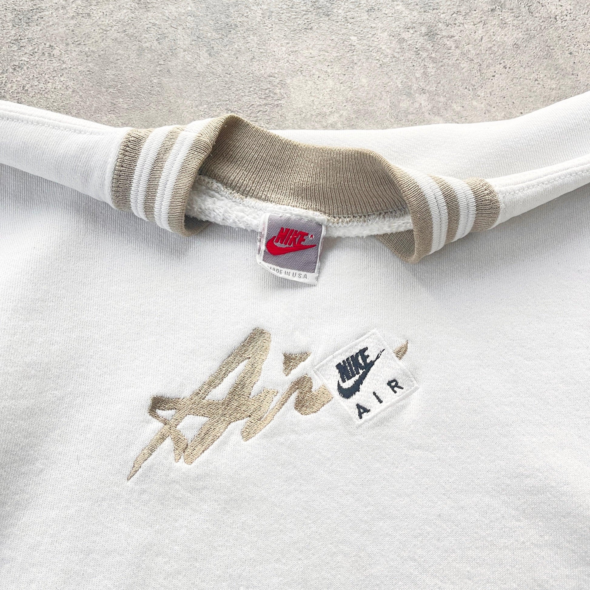 Nike Air RARE 1990s heavyweight embroidered sweatshirt (M) - Known Source