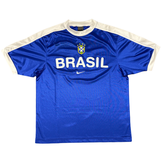 Nike Brazil 2002 Training Shirt In Blue ( S ) - Known Source