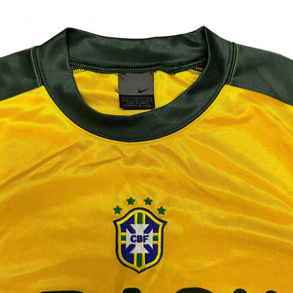 Nike Brazil 2002 Training Shirt In Yellow ( L ) - Known Source