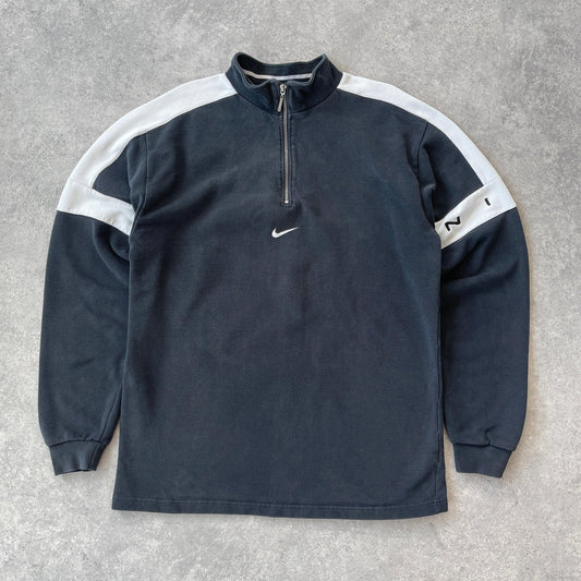 Nike RARE 1990s 1/4 zip heavyweight embroidered sweatshirt (L) - Known Source