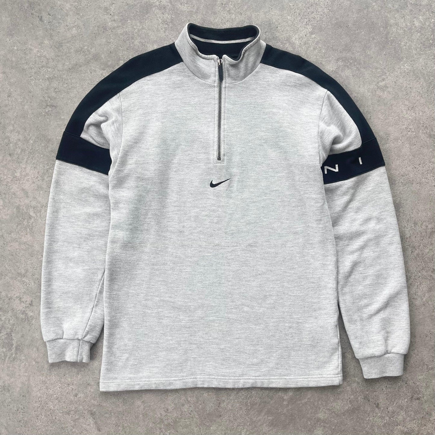 Nike RARE 1990s 1/4 zip heavyweight embroidered sweatshirt (M) - Known Source