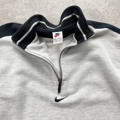 Nike RARE 1990s 1/4 zip heavyweight embroidered sweatshirt (M) - Known Source