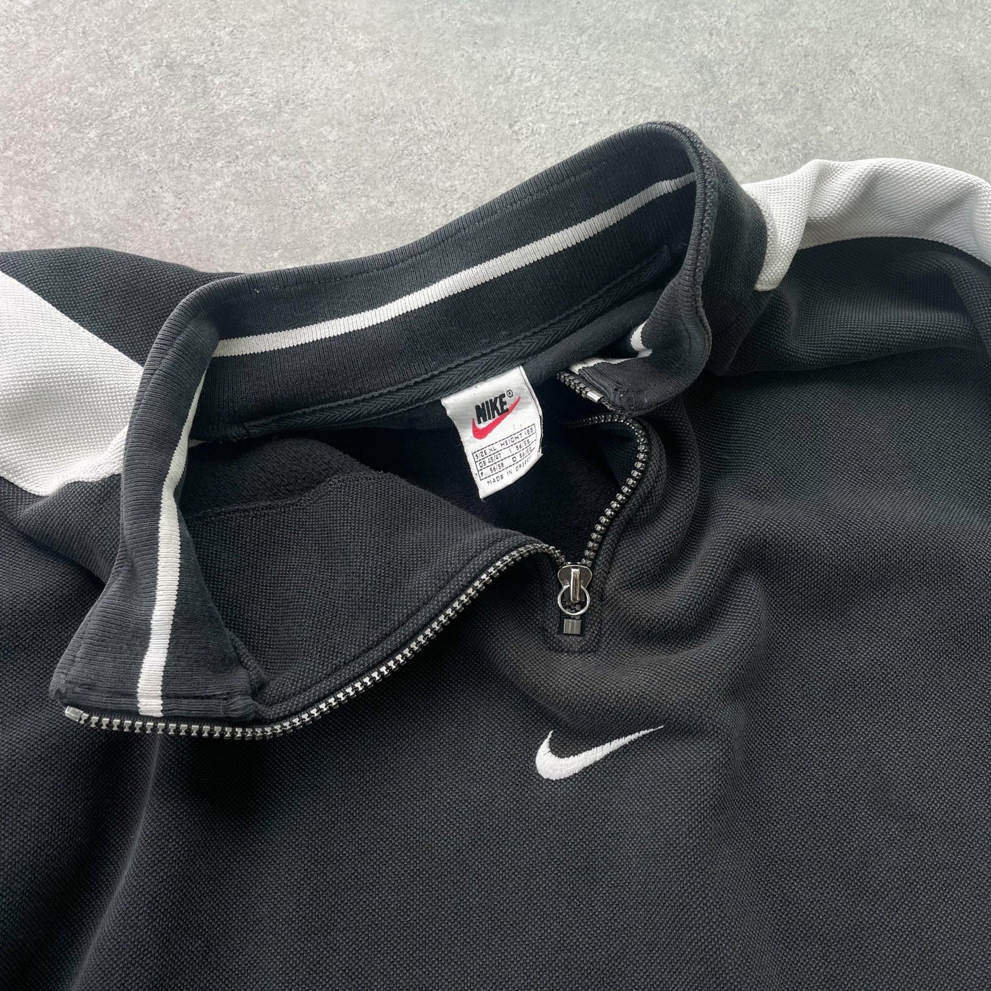 Nike RARE 1990s 1/4 zip heavyweight embroidered sweatshirt (XL) - Known Source