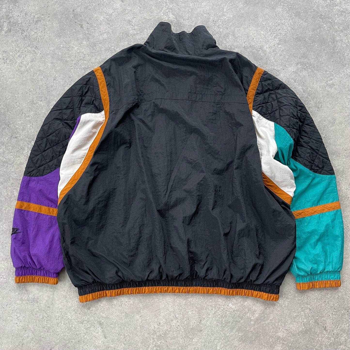 Nike RARE 1990s Air Jordan colour block padded shell jacket (XL) - Known Source