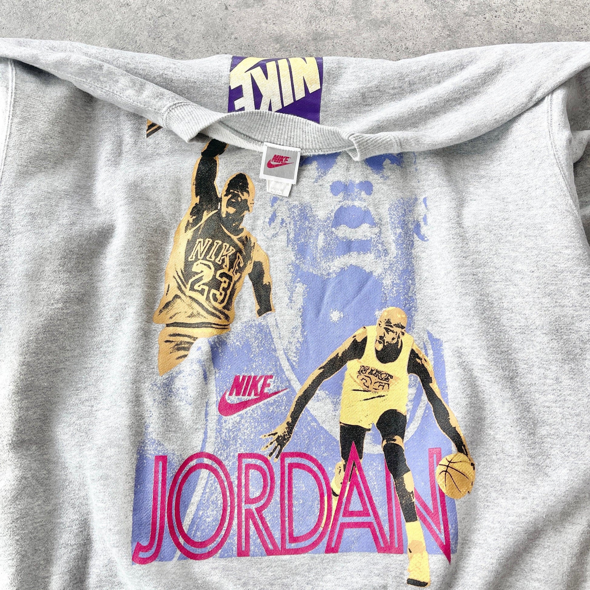 Nike RARE 1990s Air Jordan graphic heavyweight sweatshirt (M) - Known Source