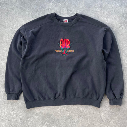 Nike RARE 1990s Air Jordan heavyweight embroidered sweatshirt (XXL) - Known Source