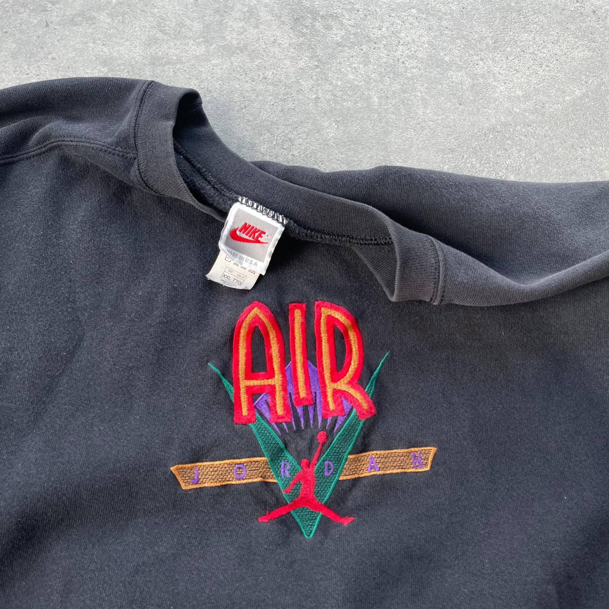 Nike RARE 1990s Air Jordan heavyweight embroidered sweatshirt (XXL) - Known Source