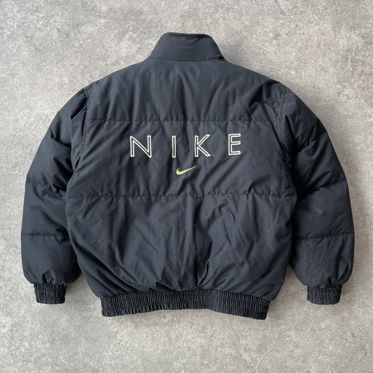 Nike RARE 1990s down fill spellout puffer jacket (L) - Known Source