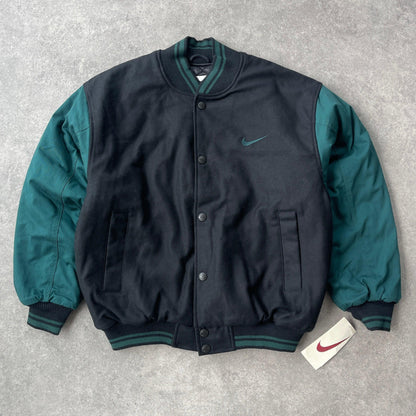 Nike RARE 1990s heavyweight bomber varsity jacket (L) - Known Source