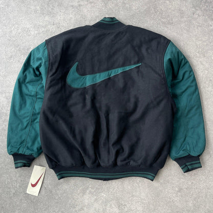 Nike RARE 1990s heavyweight bomber varsity jacket (L) - Known Source
