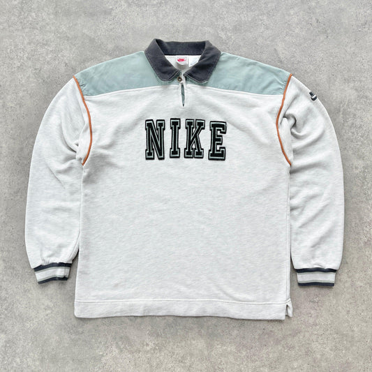 Nike RARE 1990s heavyweight embroidered sweatshirt (L) - Known Source