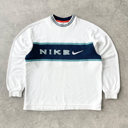 Nike RARE 1990s heavyweight embroidered sweatshirt (L) - Known Source