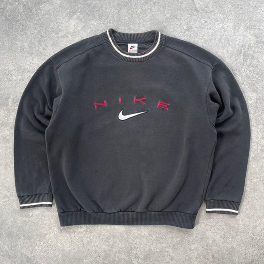 Nike RARE 1990s heavyweight embroidered sweatshirt (L) - Known Source