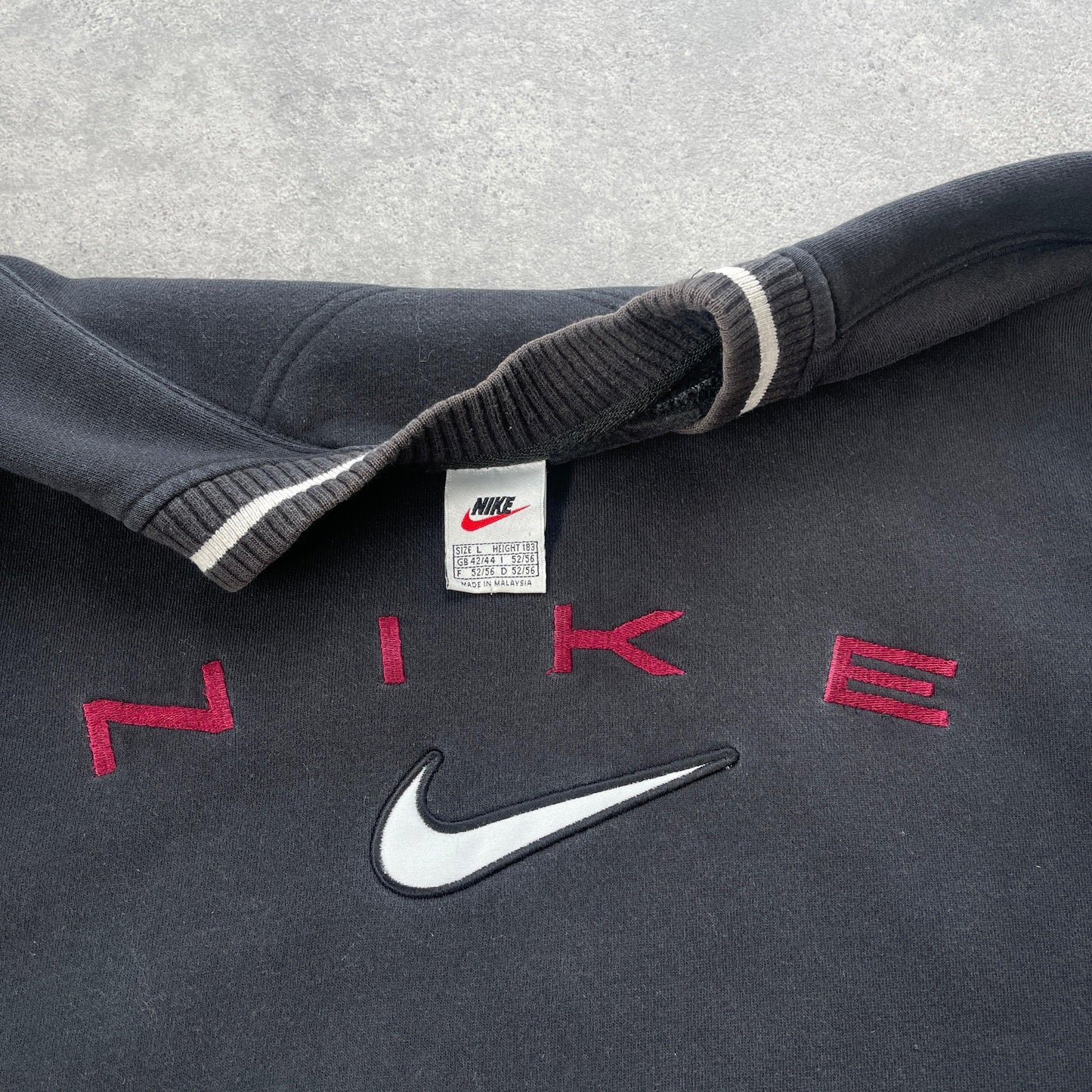 Nike RARE 1990s heavyweight embroidered sweatshirt (L) - Known Source