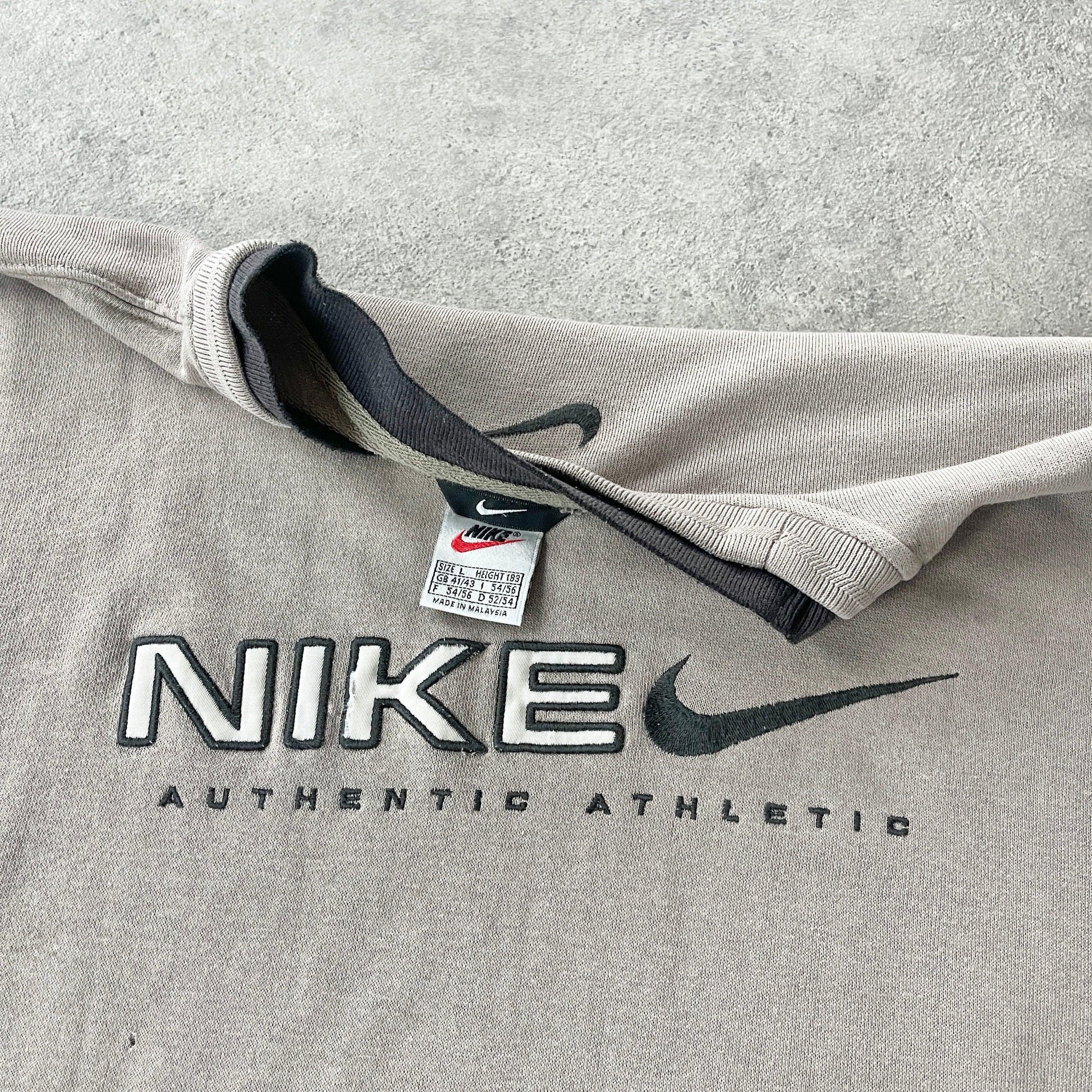 Nike RARE 1990s heavyweight embroidered sweatshirt (L) - Known Source