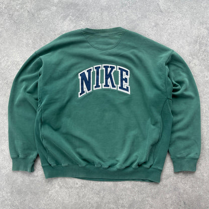 Nike RARE 1990s heavyweight embroidered sweatshirt (L) - Known Source