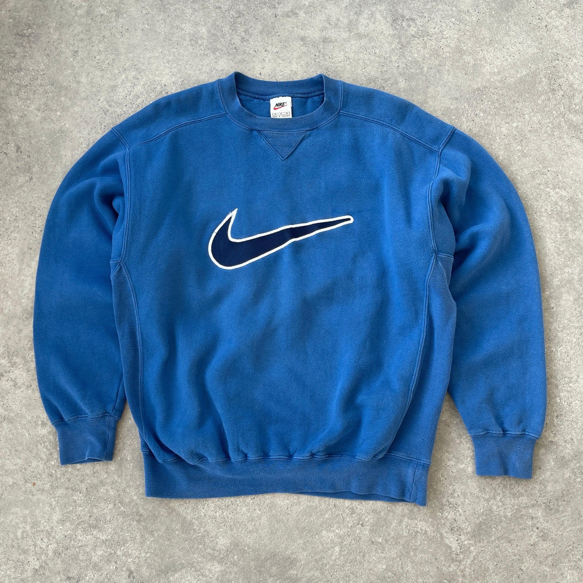 Nike RARE 1990s heavyweight embroidered sweatshirt (M) - Known Source