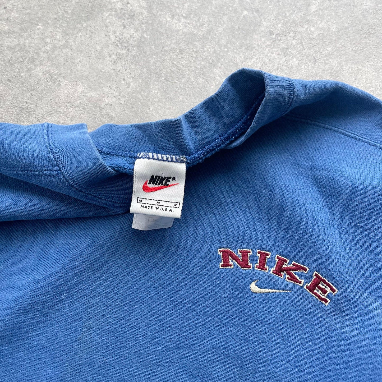Nike RARE 1990s heavyweight embroidered sweatshirt (M) - Known Source
