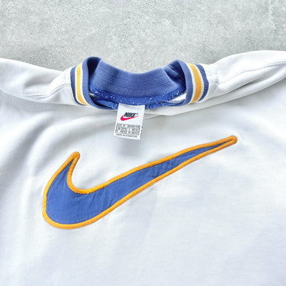 Nike RARE 1990s heavyweight embroidered sweatshirt (M) - Known Source