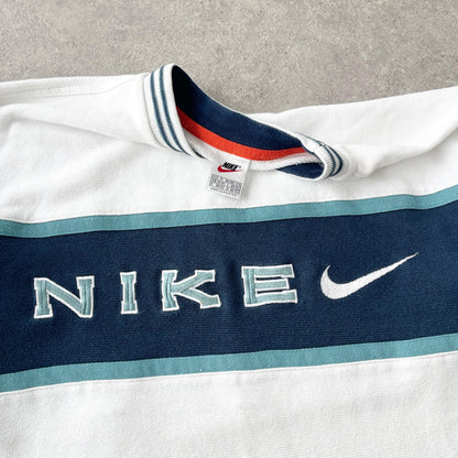 Nike RARE 1990s heavyweight embroidered sweatshirt (M) - Known Source