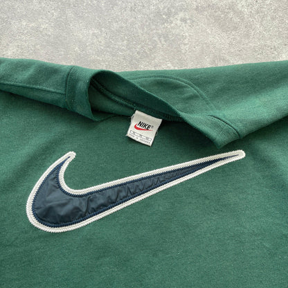 Nike RARE 1990s heavyweight embroidered sweatshirt (XL) - Known Source