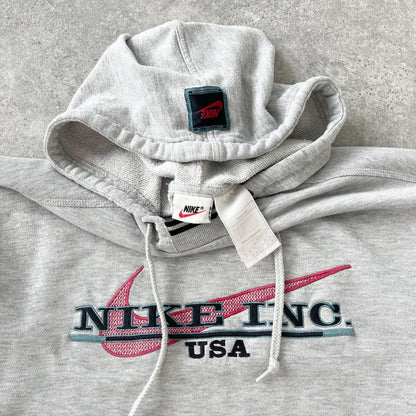 Nike RARE 1990s Inc USA heavyweight embroidered hoodie (S) - Known Source