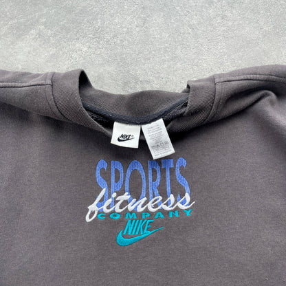 Nike RARE 1990s ‘sports and fitness’ heavyweight embroidered sweatshirt (L) - Known Source