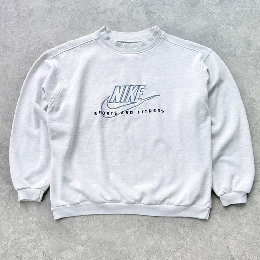 Nike RARE 1990s ‘sports and fitness’ heavyweight embroidered sweatshirt (XL) - Known Source