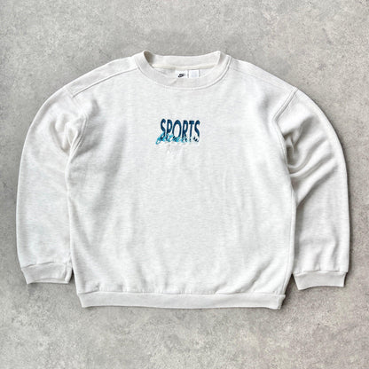 Nike RARE 1990s ‘sports fitness’ heavyweight embroidered sweatshirt (L) - Known Source