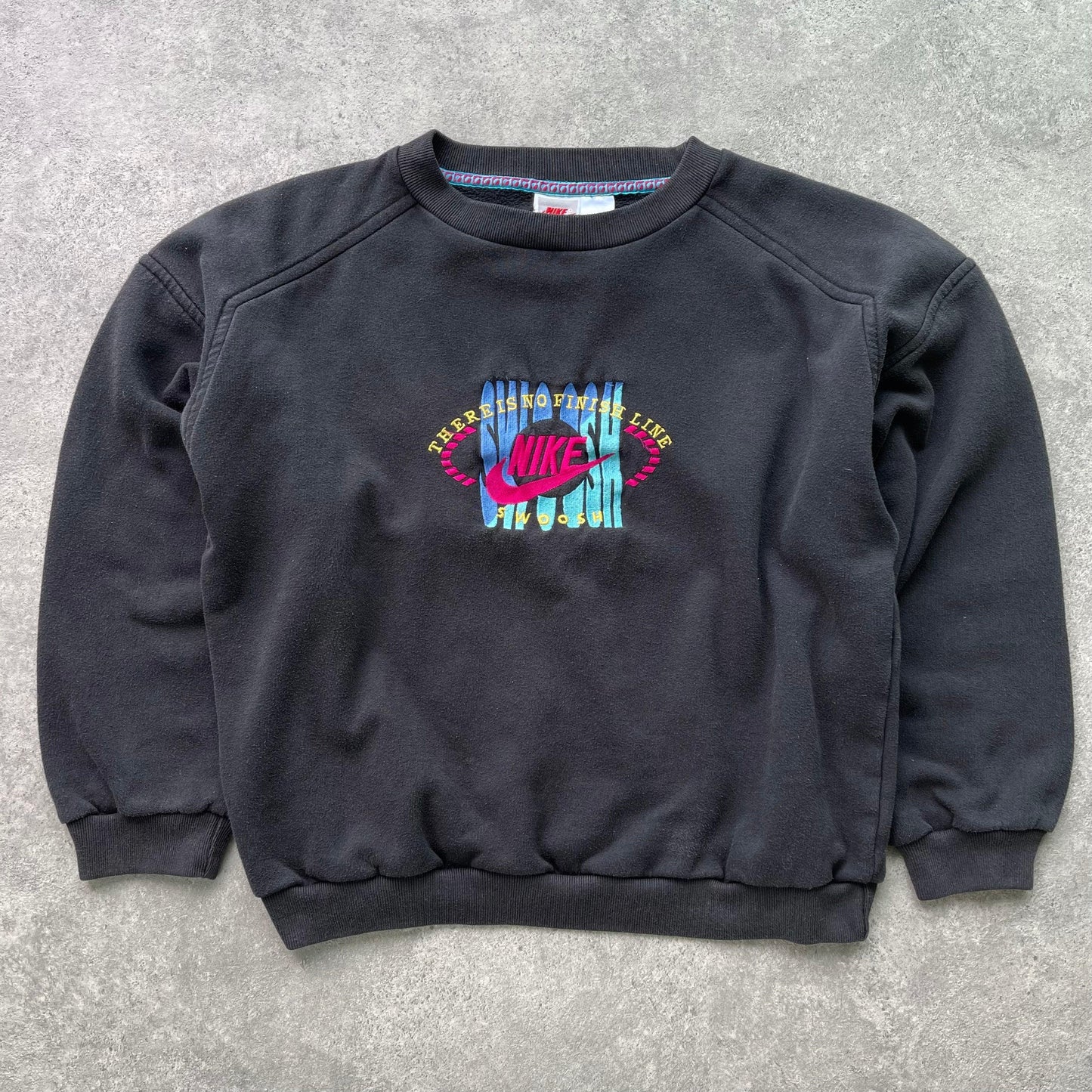 Nike RARE 1990s ‘There Is No Finish Line’ embroidered sweatshirt (L) - Known Source