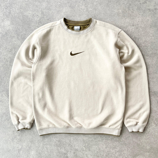 Nike RARE 2000s heavyweight embroidered sweatshirt (M) - Known Source