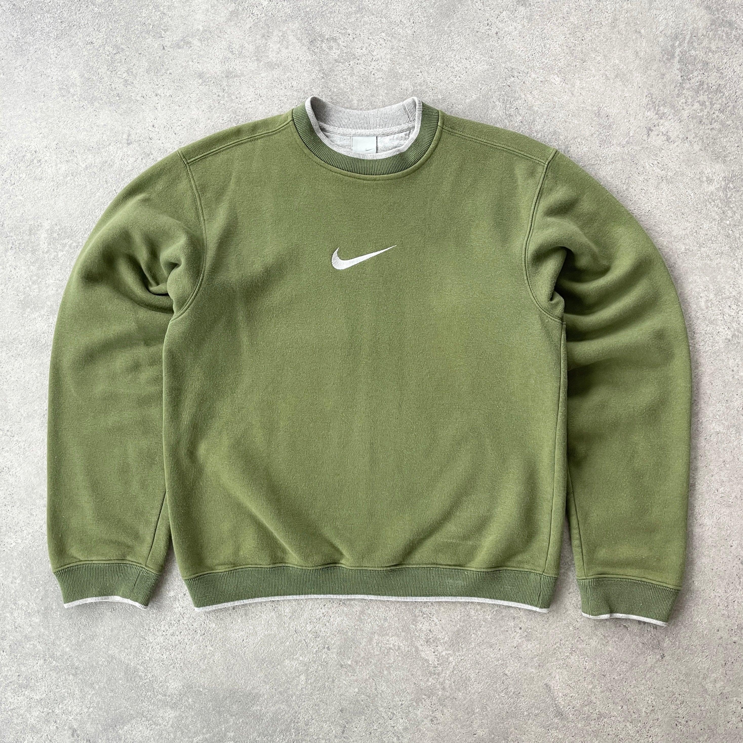 Rare olive green Nike crewneck good