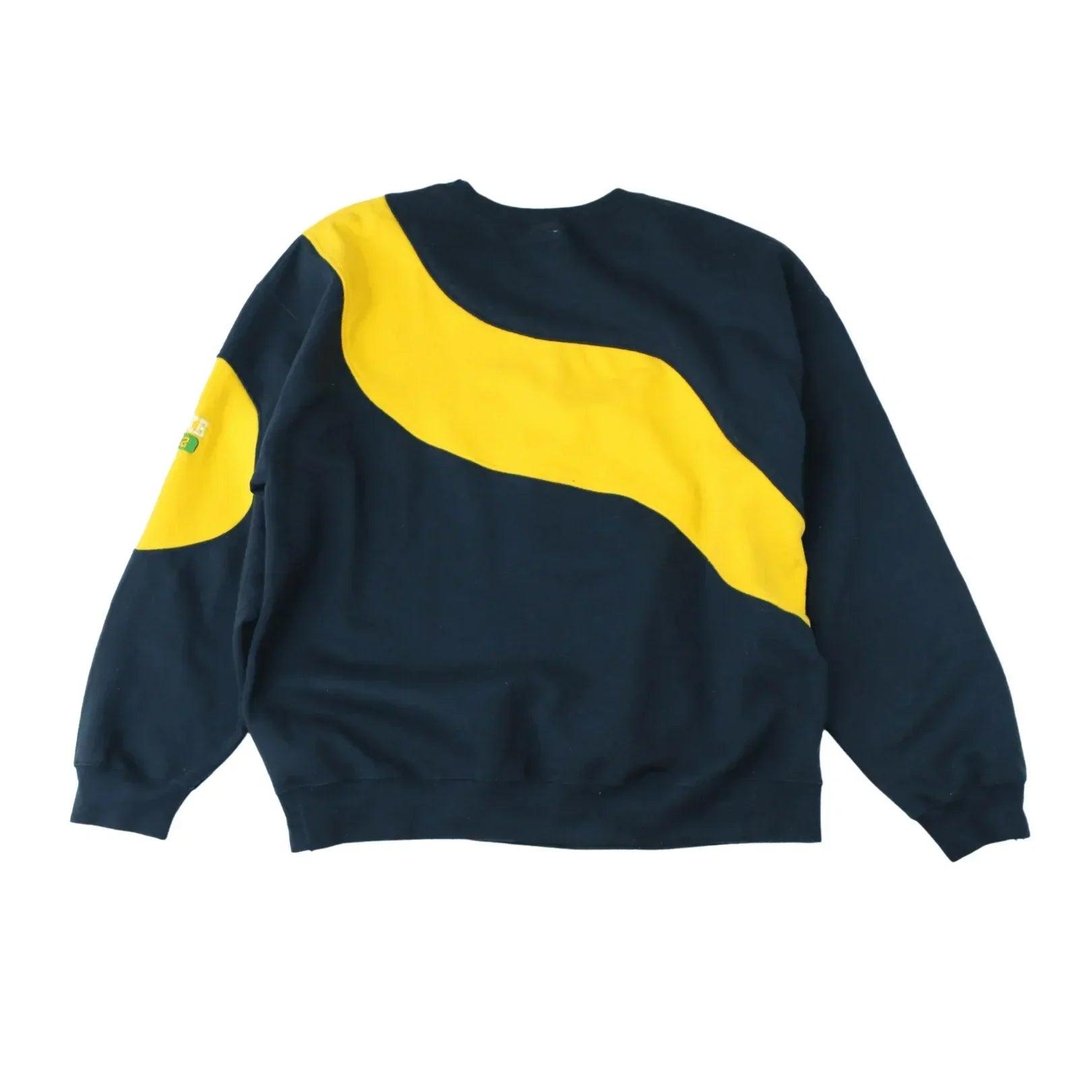 NIKE REWORKED SWEATER YELLOW (L) - Known Source