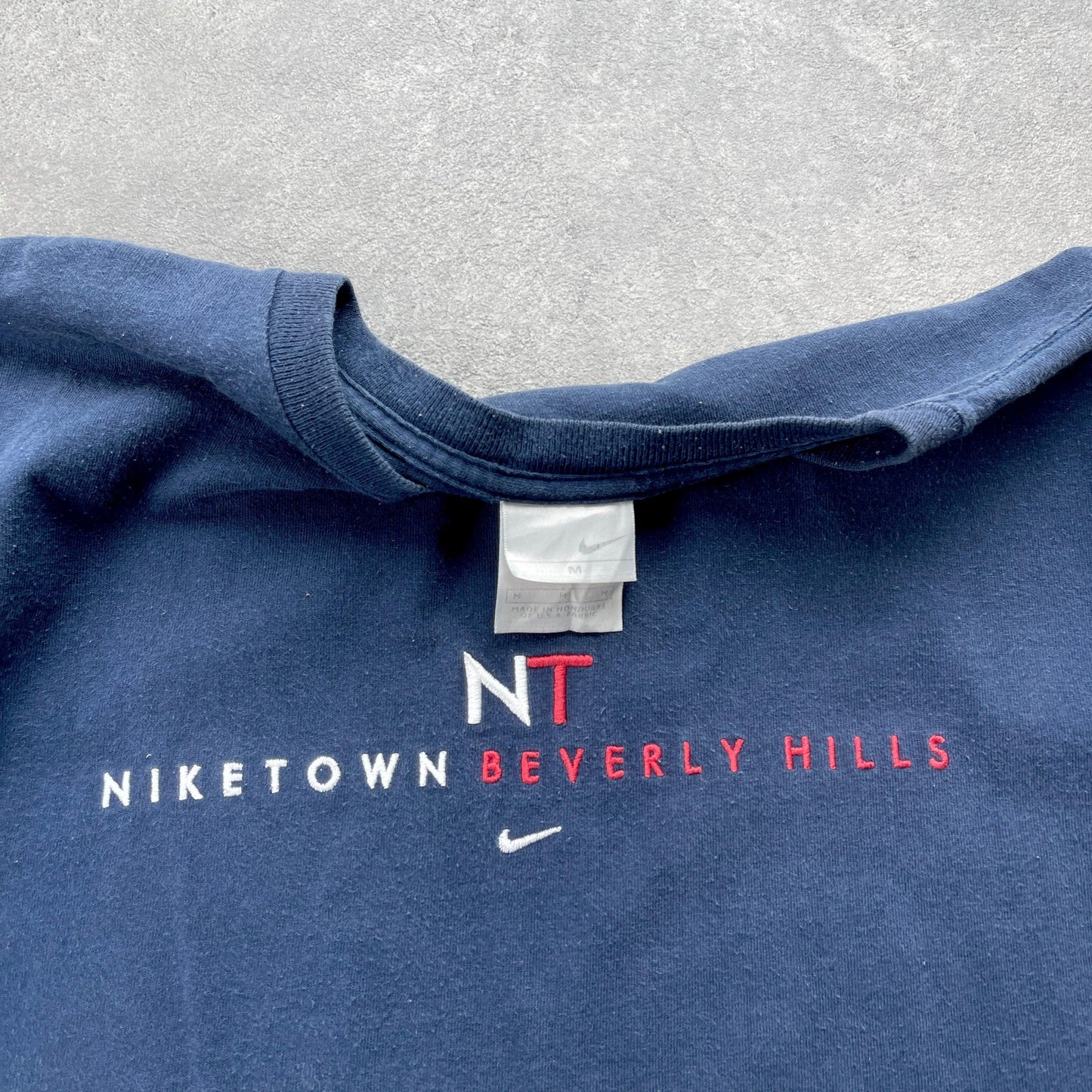 Nike Town Beverly Hills RARE 1990s heavyweight embroidered t-shirt (M) - Known Source