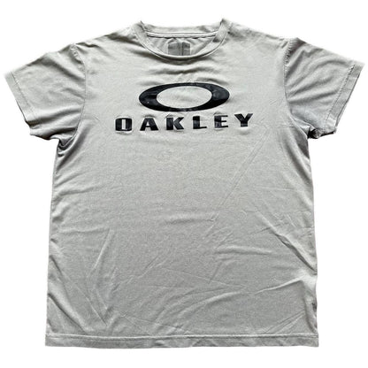 Oakley logo grey short sleeve T shirt - Known Source