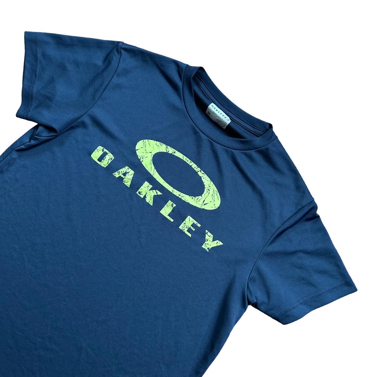 Oakley logo navy short sleeve T shirt - Known Source