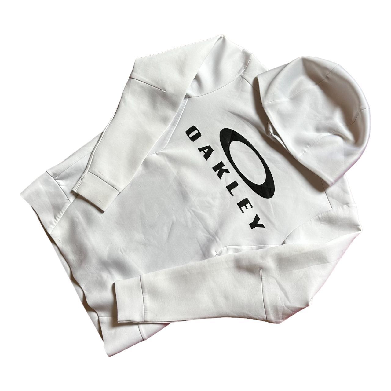 Oakley logo white Long sleeve hoodie - Known Source