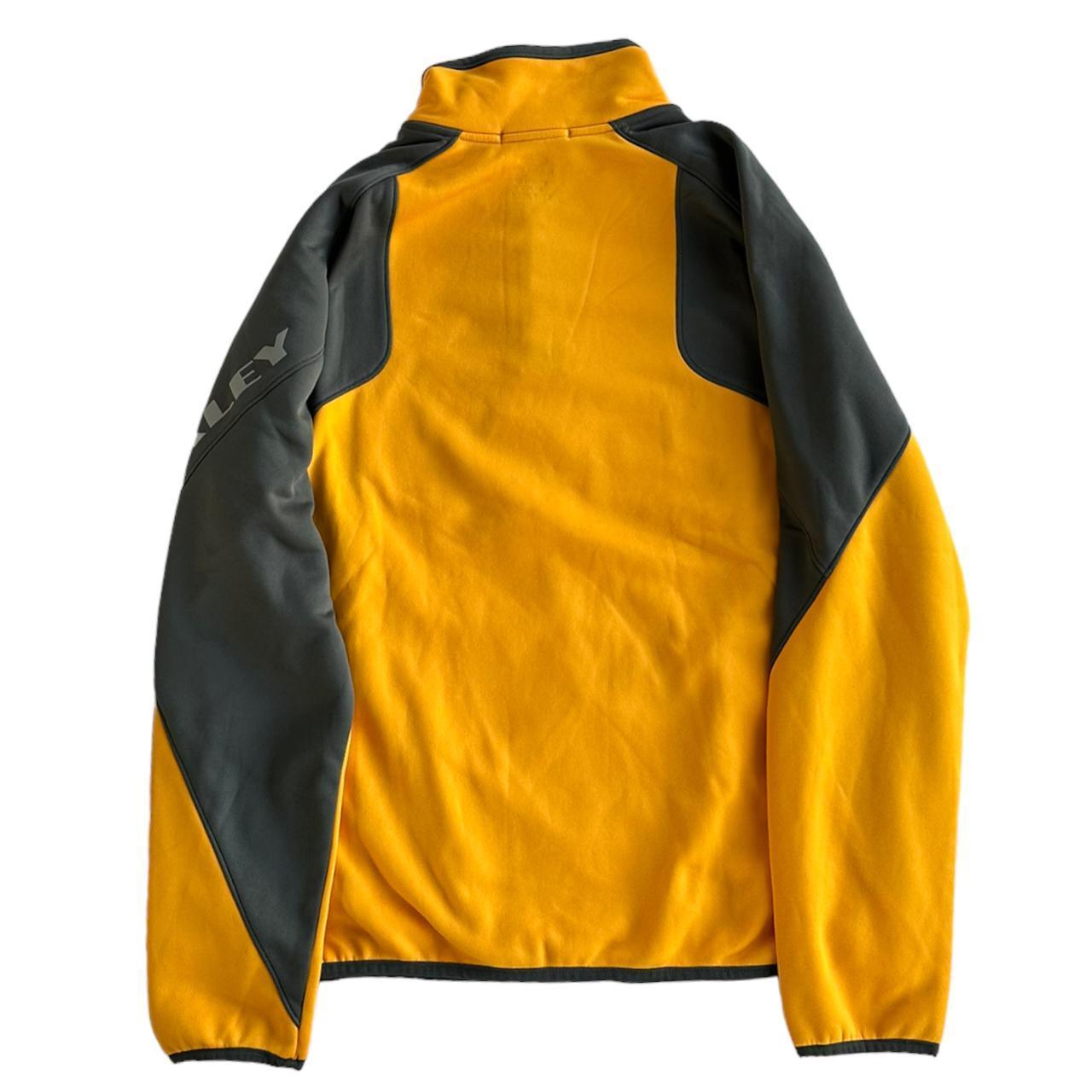 Oakley Quarter zip up fleece jumper Yellow and Grey - Known Source